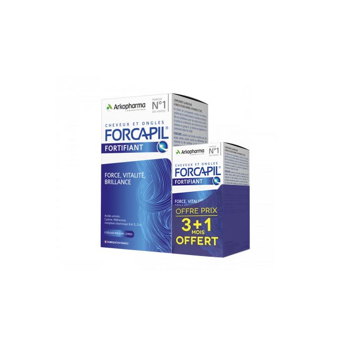 ARKOPHARMA FORCAPIL CHEVEUX ET ONGLES 180 GELULES + 60 GELULES