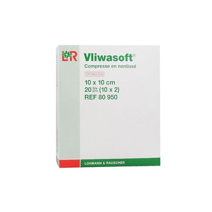 LOHMANN Compresse Stérile Non Tissé 10x10cm - 2x10 sachets