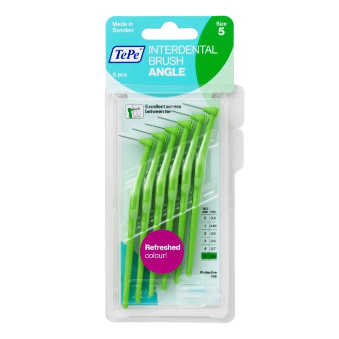 TEPE ANGLE BROSSETTES INTERDENTAIRES 0,8MM VERT