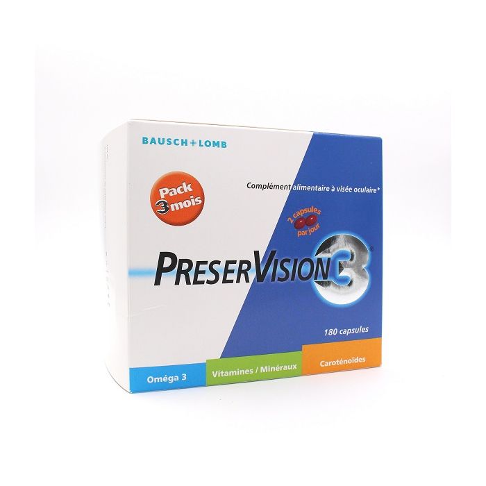 PRESRVISION 180 CAPSULES BAUSCH & LOMB